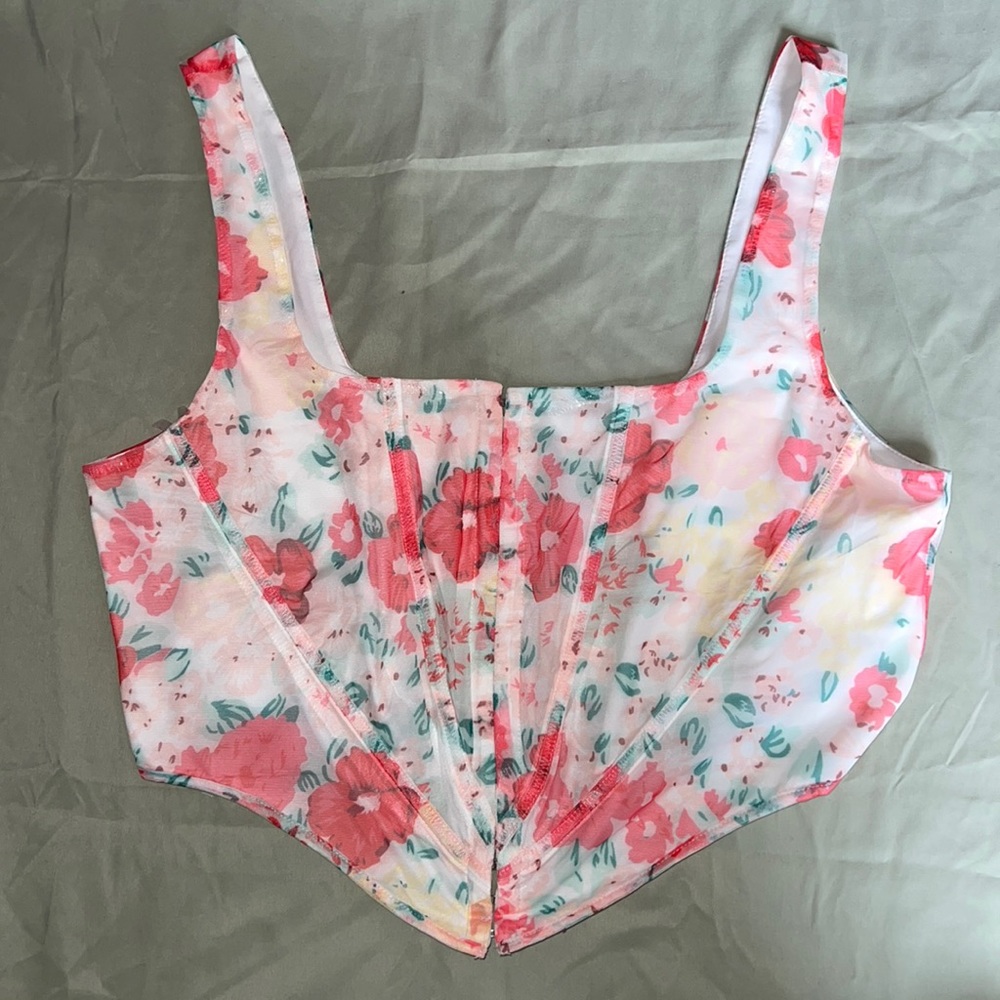 Floral crop top